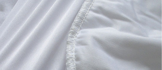 拉毛布夹棉绗缝防水床罩