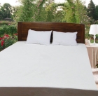 White coral fleece bedspread